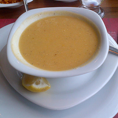 image of lentil soup in a bowl